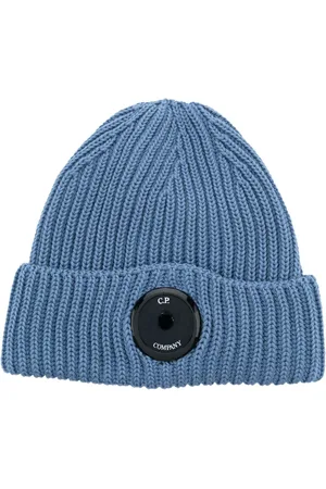 C.P. Company Lens-detail ribbed wool beanie