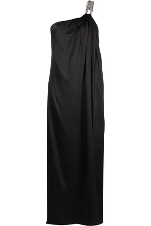Stella McCartney One-shoulder chain-strap gown