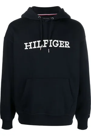 Tommy Hilfiger Logo-embroidered drawstring hoodie