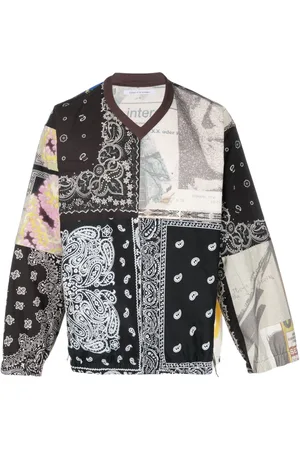 Children Of The Discordance Patchwork pattern-print cotton jumper