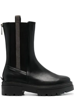 Fabiana Filippi Bead-embellished combat boots