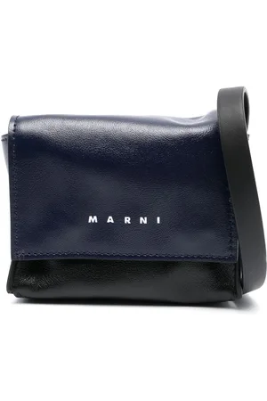 Marni Logo-print leather crossbody bag