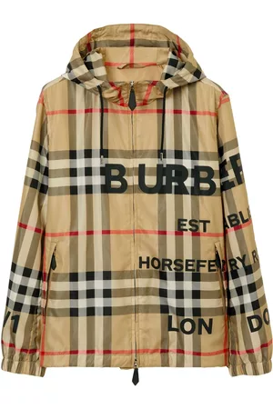 Burberry Muži Bundy - Horseferry-print hooded jacket