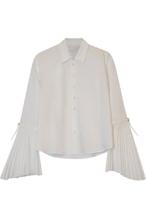 Simkhai Jordy pleat-detailing shirt