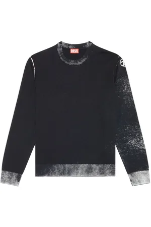 Diesel K-Larence-B reverse-print cotton jumper