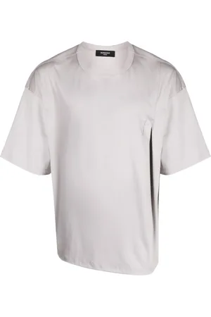 SONGZIO Asymmetric embroidered-logo T-shirt