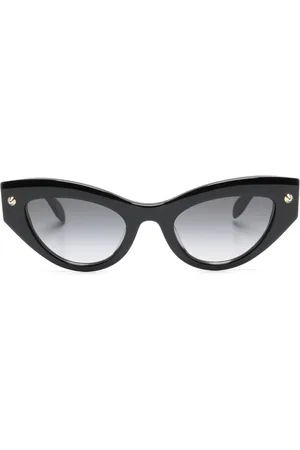 Alexander McQueen Spike-studs detail cat-eye sunglasses