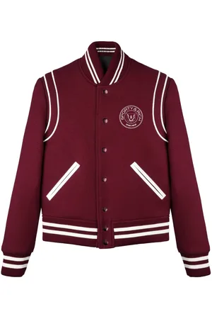 Sporty & Rich Logo embroidered varsity jacket