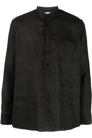 PT Torino Long-sleeve linen shirt