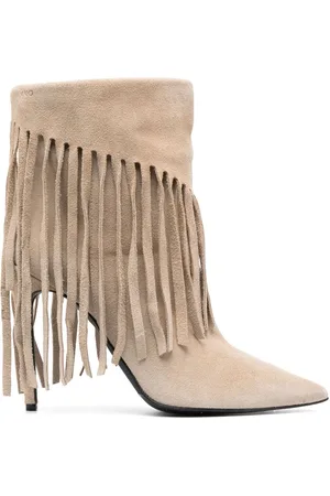 Pinko 120mm fringe-detail ankle boots