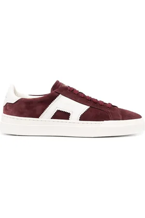 santoni Double Buckle suede sneakers