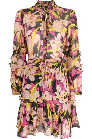 Pinko Piccadilly floral-print ruffled minidress