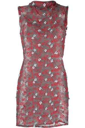 OTTOLINGER Embroidered-detail lace minidress