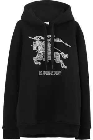 Burberry Muži Mikiny s kapucí - Embroidered-EKD logo-print hoodie