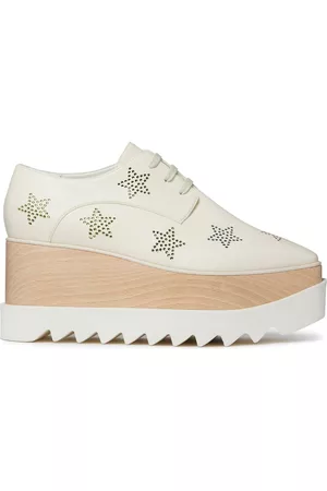 Stella McCartney Ženy Boty do práce - Elyse Crystal Star 80mm platform oxfords