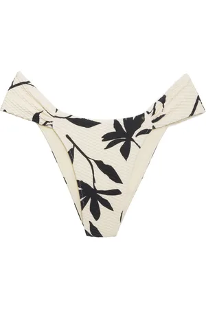 ANINE BING Naya floral-print bikini bottoms