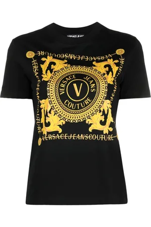 VERSACE Logo Couture print T-shirt