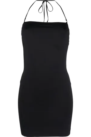 BARENA Sleeveless halterneck minidress