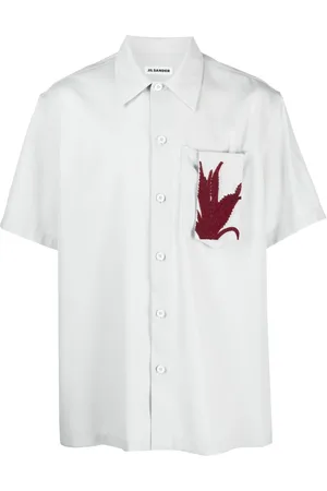 Jil Sander Appliqué-detail cotton shirt