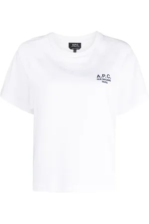 A.P.C. Logo-embroidered cotton T-shirt