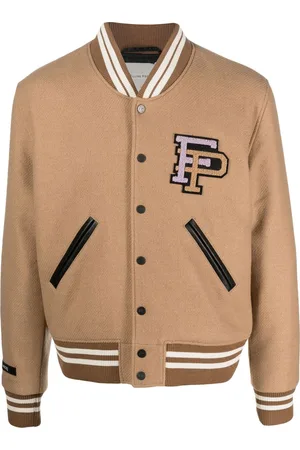 Filling pieces Logo-patch bomber jacket