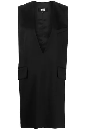 Maison Margiela Ženy Bez rukávů - V-neck sleeveless short dress