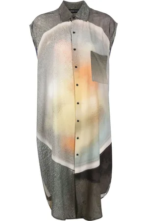 Barbara Bologna Photograph-print button-up dress