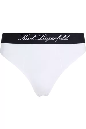 Karl Lagerfeld Ženy Kalhotky - Logo-waistband high-waist briefs