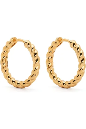 Missoma Twisted medium hoop earrings
