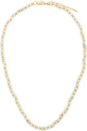 Missoma Beaded chain amazonite necklace