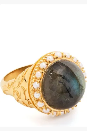 Missoma X Harris Reed labradorite cocktail ring