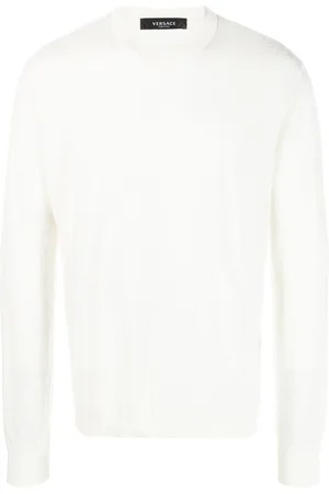 VERSACE La Greca cotton-silk jumper