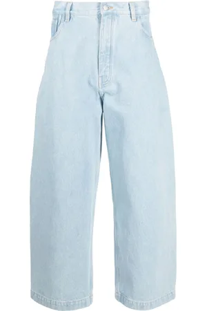 STUDIO NICHOLSON Cropped wide-leg jeans