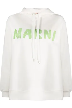 Marni Logo-print cotton hoodie