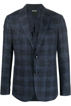 Ermenegildo Zegna Check single-breasted blazer