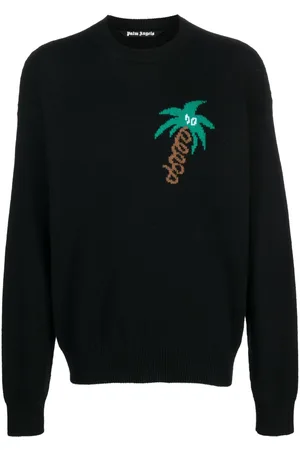 Palm Angels Sketchy intarsia-knit jumper