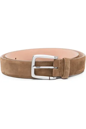 MOORER Textured buckled belt