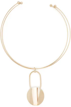 Fabiana Filippi Circular-pendant open-back necklace