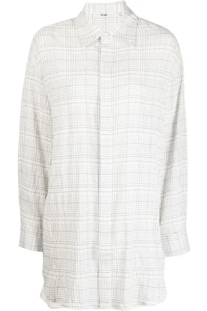 B+AB Check-pattern shirt set