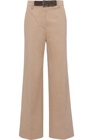 Prada Gabardine wide-leg trousers