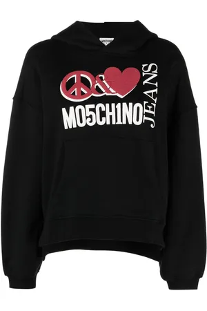 Moschino Logo print oversized hoodie