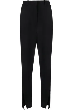 Balmain Split-hem virgin wool tapered trousers