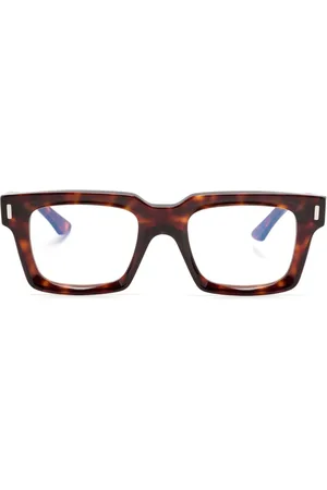CUTLER & GROSS Tortoiseshell rectangle-frame glasses