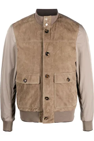 MOORER Kant-KMU suede bomber jacket