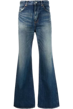 Saint Laurent Muži Bootcut - 70's whiskering-effect bootcut jeans