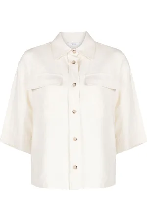 PESERICO SIGN Short-sleeved linen shirt