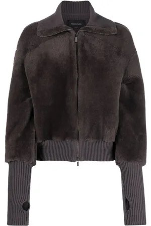 Fabiana Filippi Knit-panel zip-up jacket
