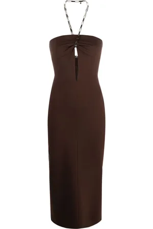 The Attico Halterneck midi dress