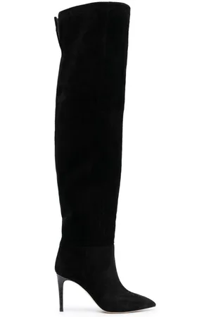 PARIS TEXAS Stiletto 100mm thigh-length suede boots
