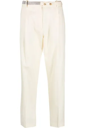 Fabiana Filippi Rhinestone-embellished high-waist trousers